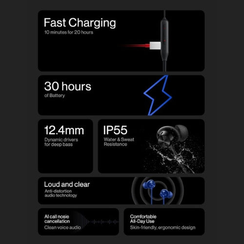 OnePlus Bullets Z2 Bluetooth Wireless in Ear Earphones with Mic